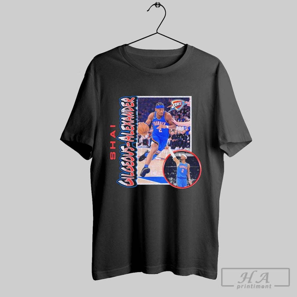 Official Shai Gilgeous Alexander Oklahoma City Thunder 90s Player Graphic