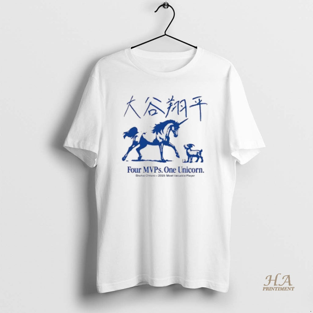 Official Shohei Ohtani 2025 Most Valuable Player Four Mvps One Unicorn