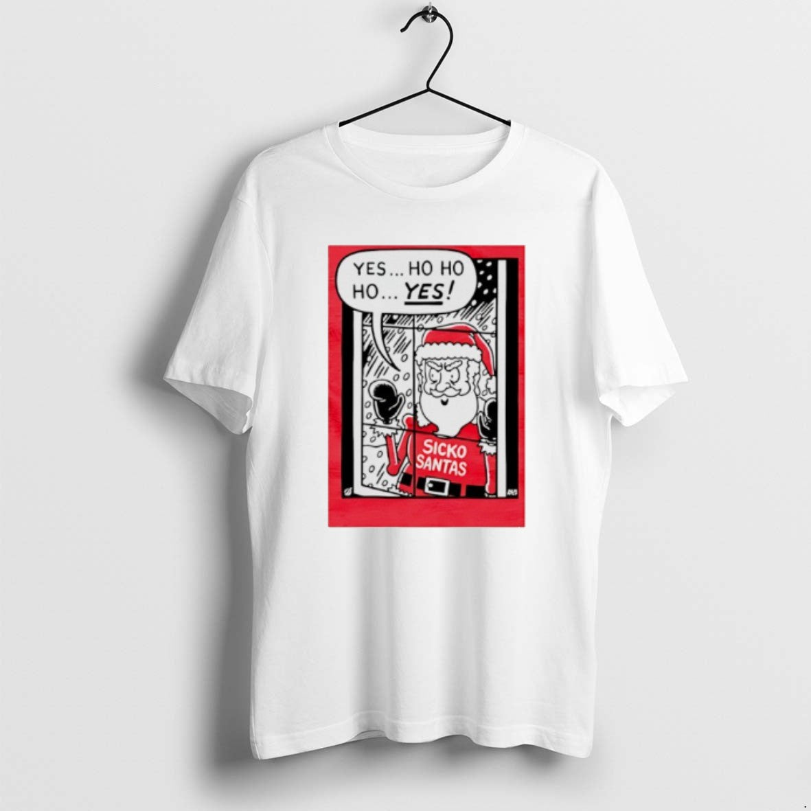 Official Sicko Santa Yes Ho Ho Ho Yes Comic T-Shirts, Hoodie, Sweatshirt | RetroVerseTees.com