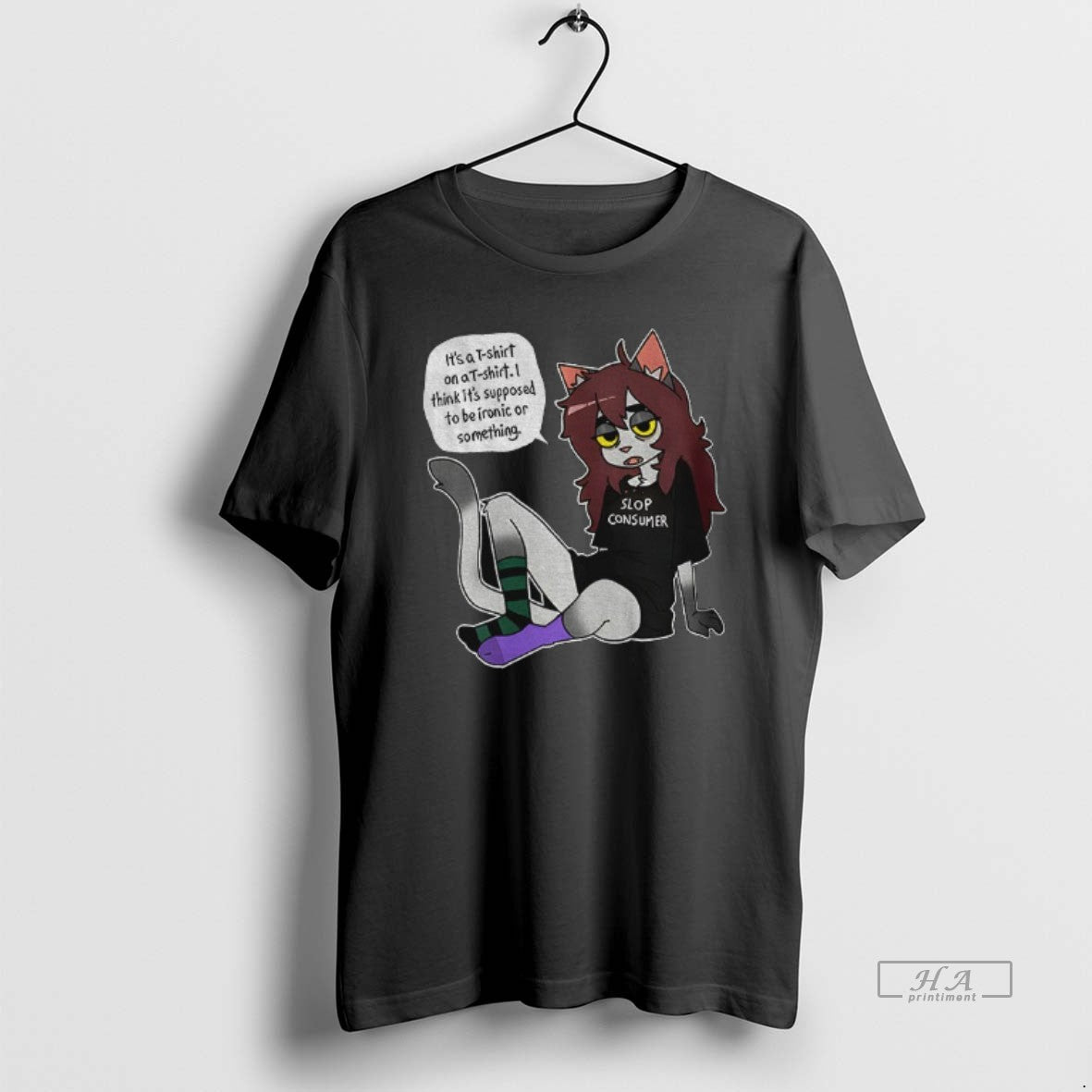 Official Slop Consumer Its A On A I Think Its Supposed To Be Ironic Or T-Shirts, Hoodie, Sweatshirt | RetroVerseTees.com