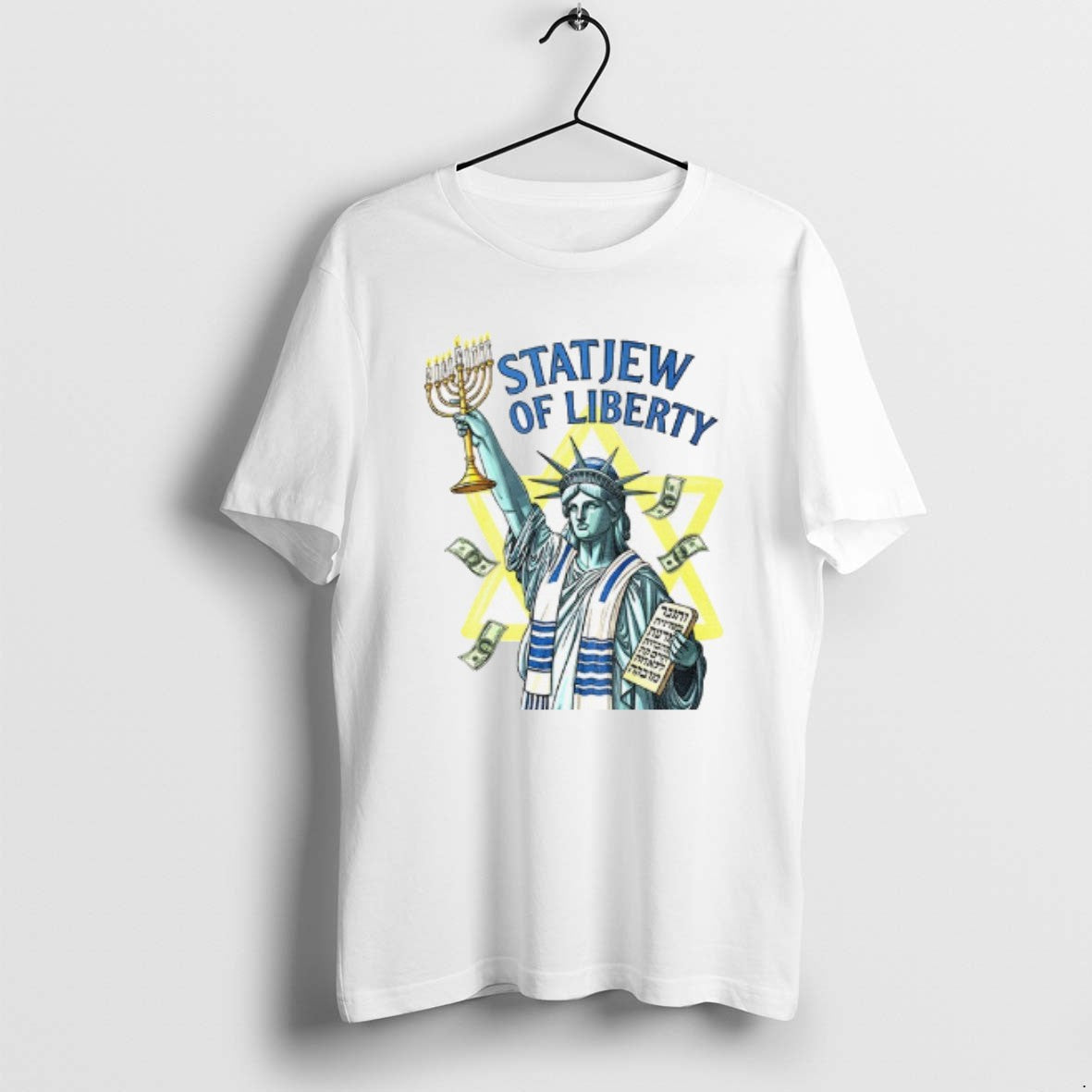 Official Statjew Of Liberty Jewish Statue Of Liberty Parody T-Shirts, Hoodie, Sweatshirt | RetroVerseTees.com