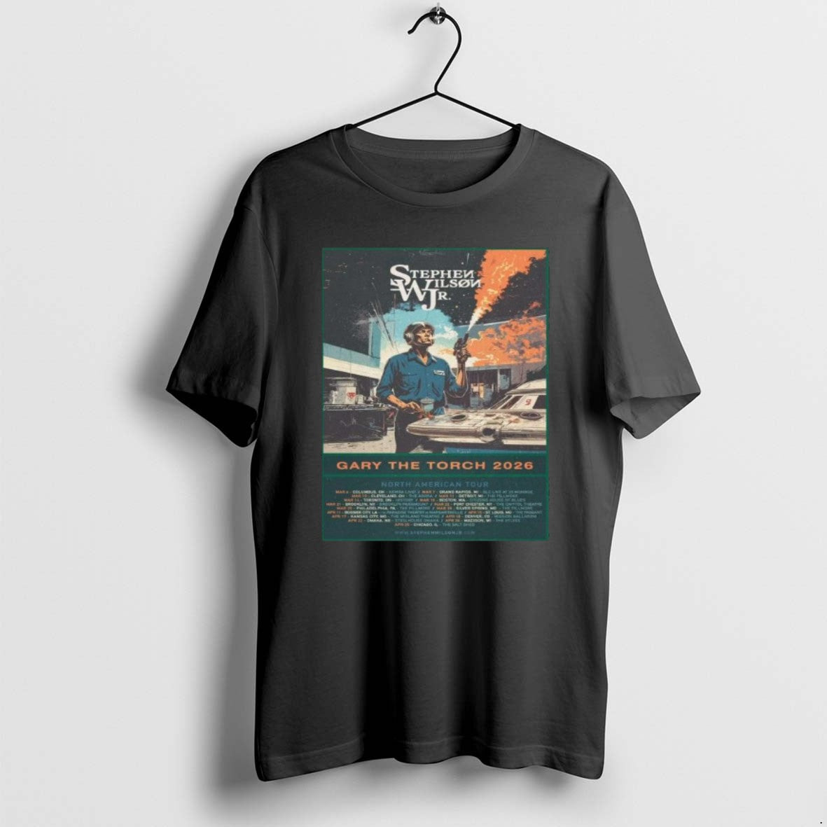 Official Stephen Wilson Jr Gary The Torch 2026 Tour Schedule Dates T-Shirts, Hoodie, Sweatshirt | RetroVerseTees.com