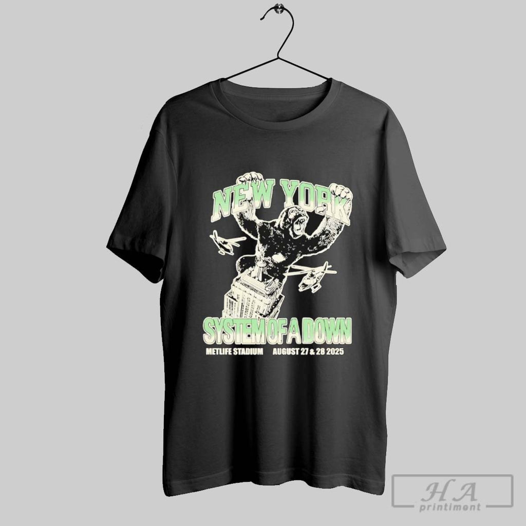 Official System Of A Down Metlife Stadium New York City August 27 28 2025 Tee
