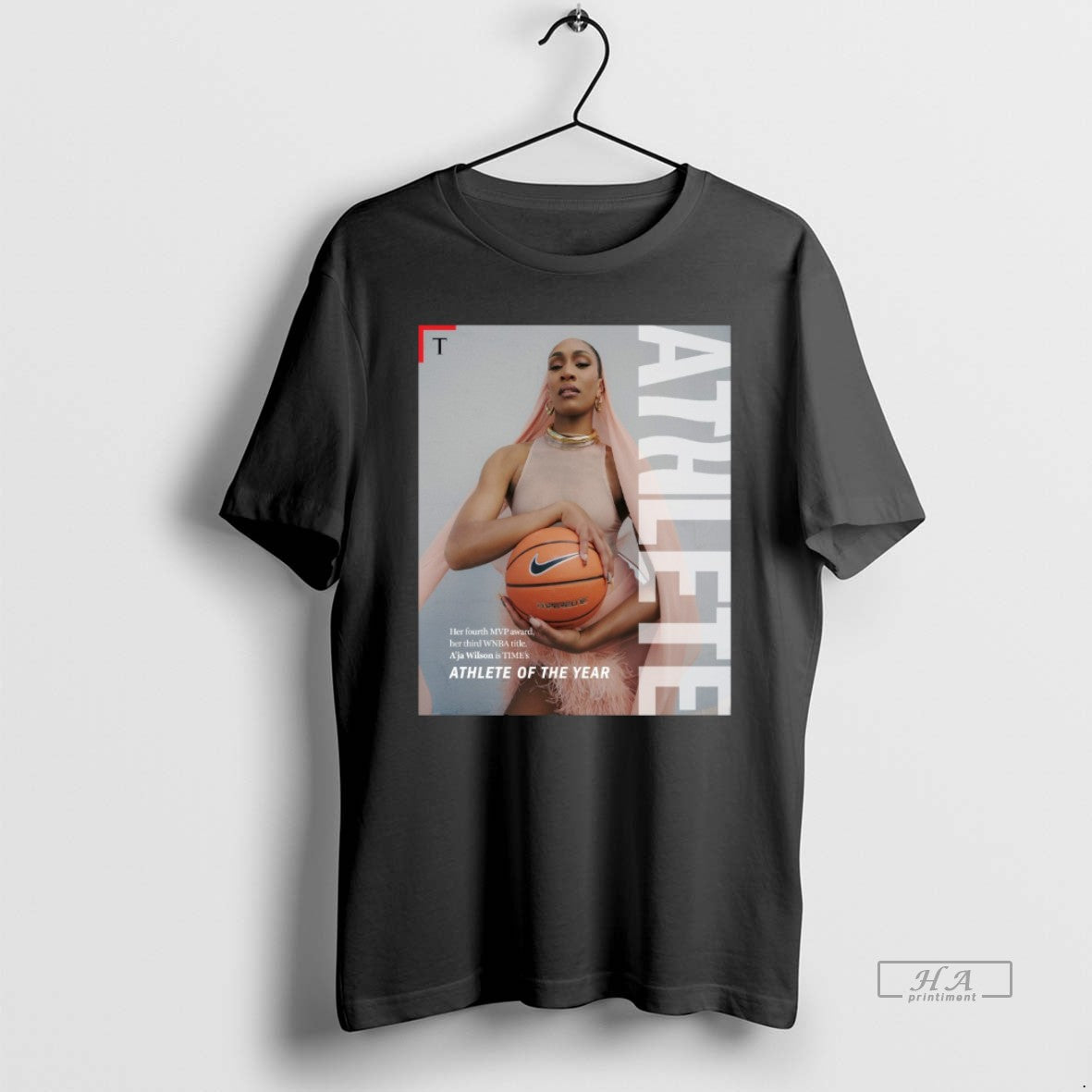 Official Time Magazine Wnba Aja Wilson 2025 Athlete Of The Year T-Shirts, Hoodie, Sweatshirt | RetroVerseTees.com