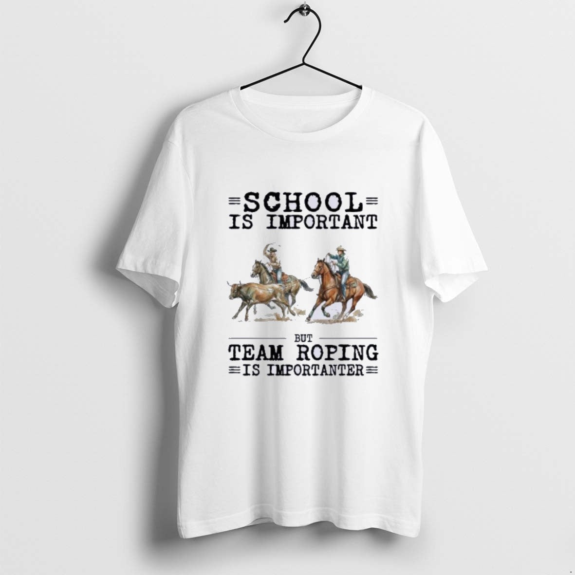 Official Team Roping School Is Important T-Shirts, Hoodie, Sweatshirt | RetroVerseTees.com