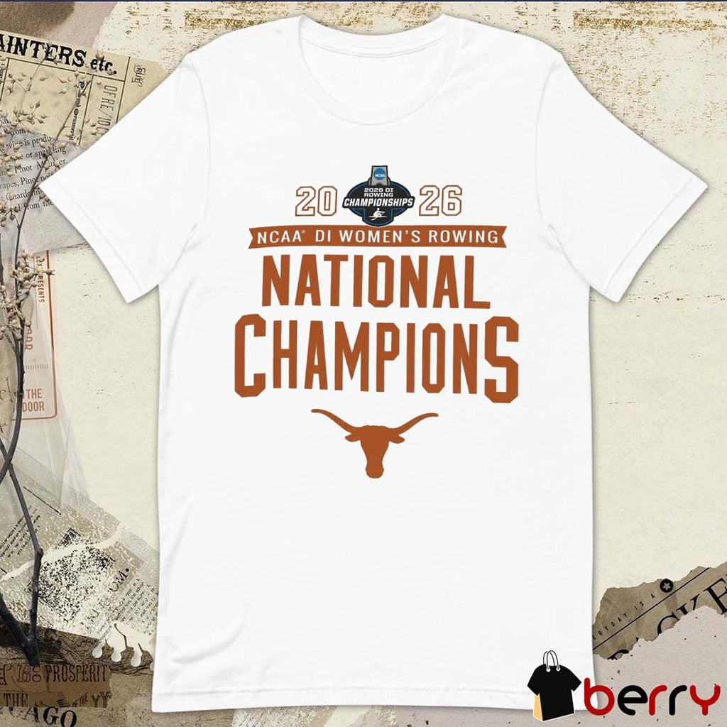 Texas Longhorns 2026 Ncaa Di Rowing National Champions Tee (1)