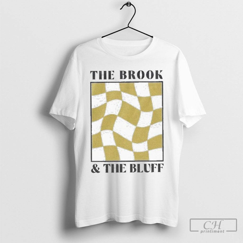 Official The Brook The Bluff Wavy Yellow Checkered Sweater