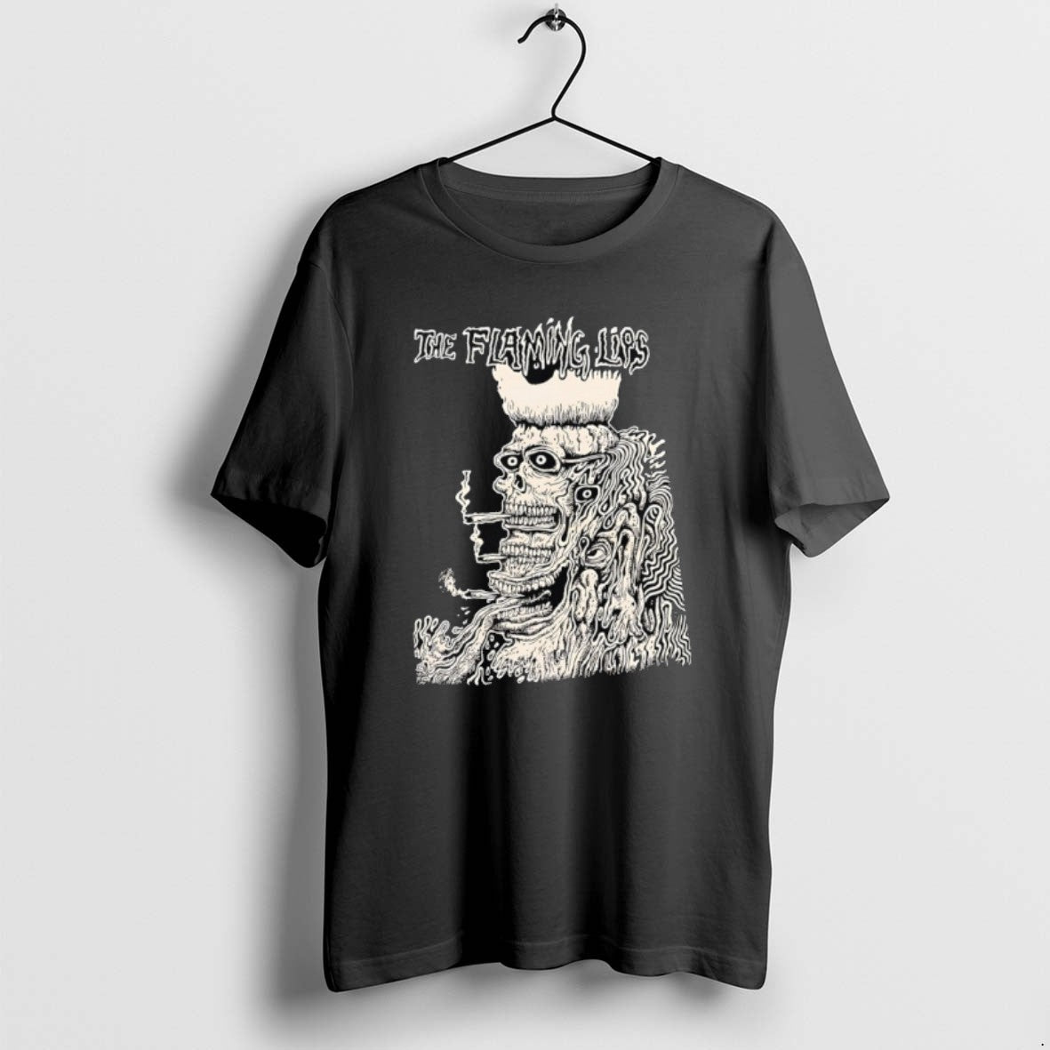 Official The Flaming Lips Band Skeleton Smoking T-Shirts, Hoodie, Sweatshirt | RetroVerseTees.com