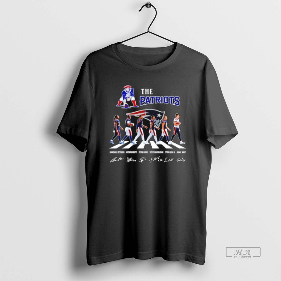 Official The Patriots Cross The Street Signatures 2026 T-Shirts, Hoodie, Sweatshirt | RetroVerseTees.com