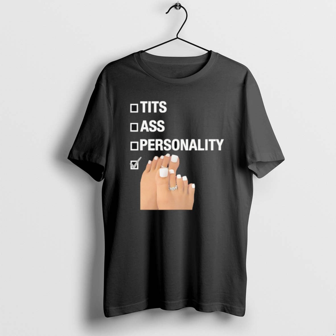 Official Tits Ass Personality Toes Checklist T-Shirts, Hoodie, Sweatshirt | RetroVerseTees.com