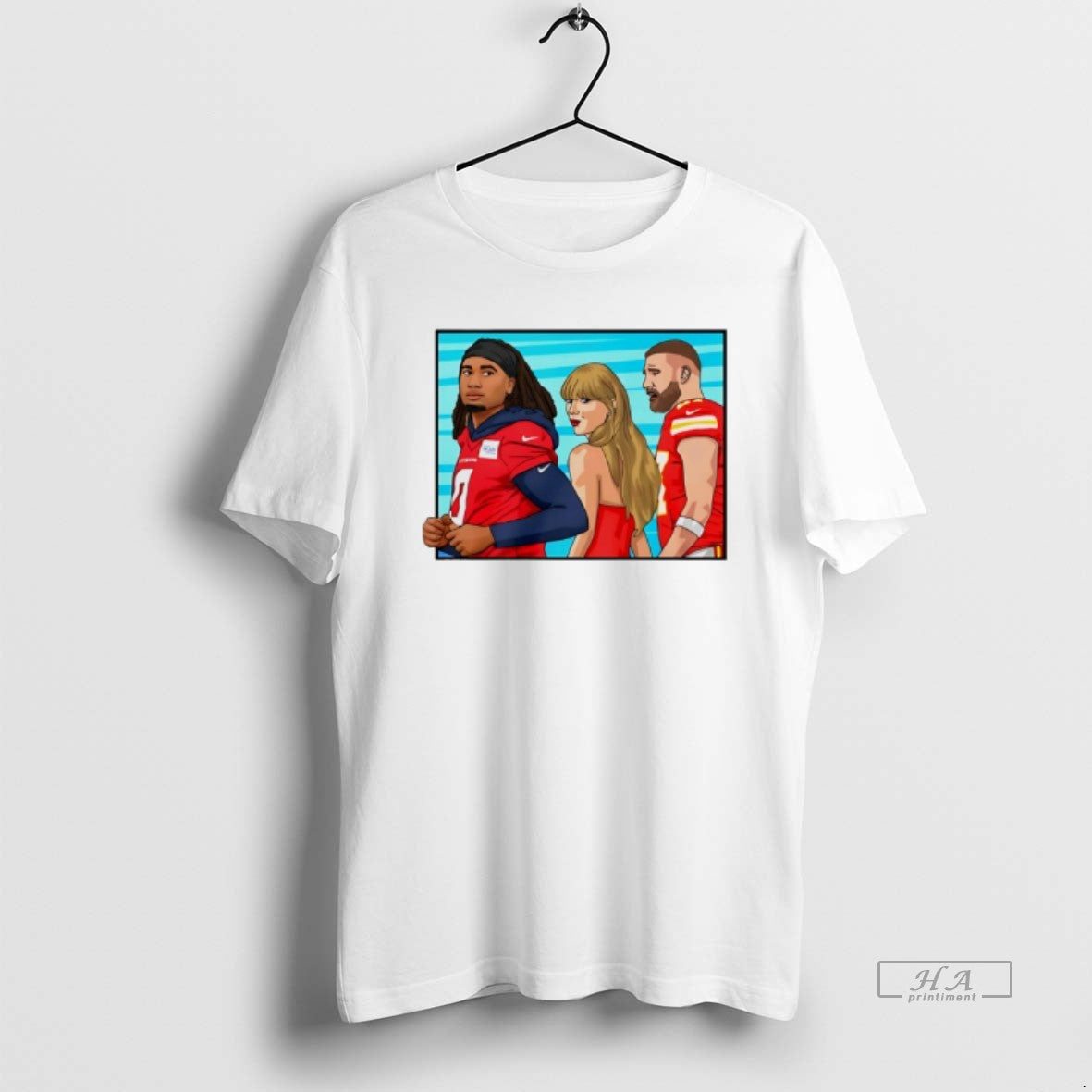 Official Travis And Taylor Glanced Back And Forth At Cj Stroud Texans T-Shirts, Hoodie, Sweatshirt | RetroVerseTees.com