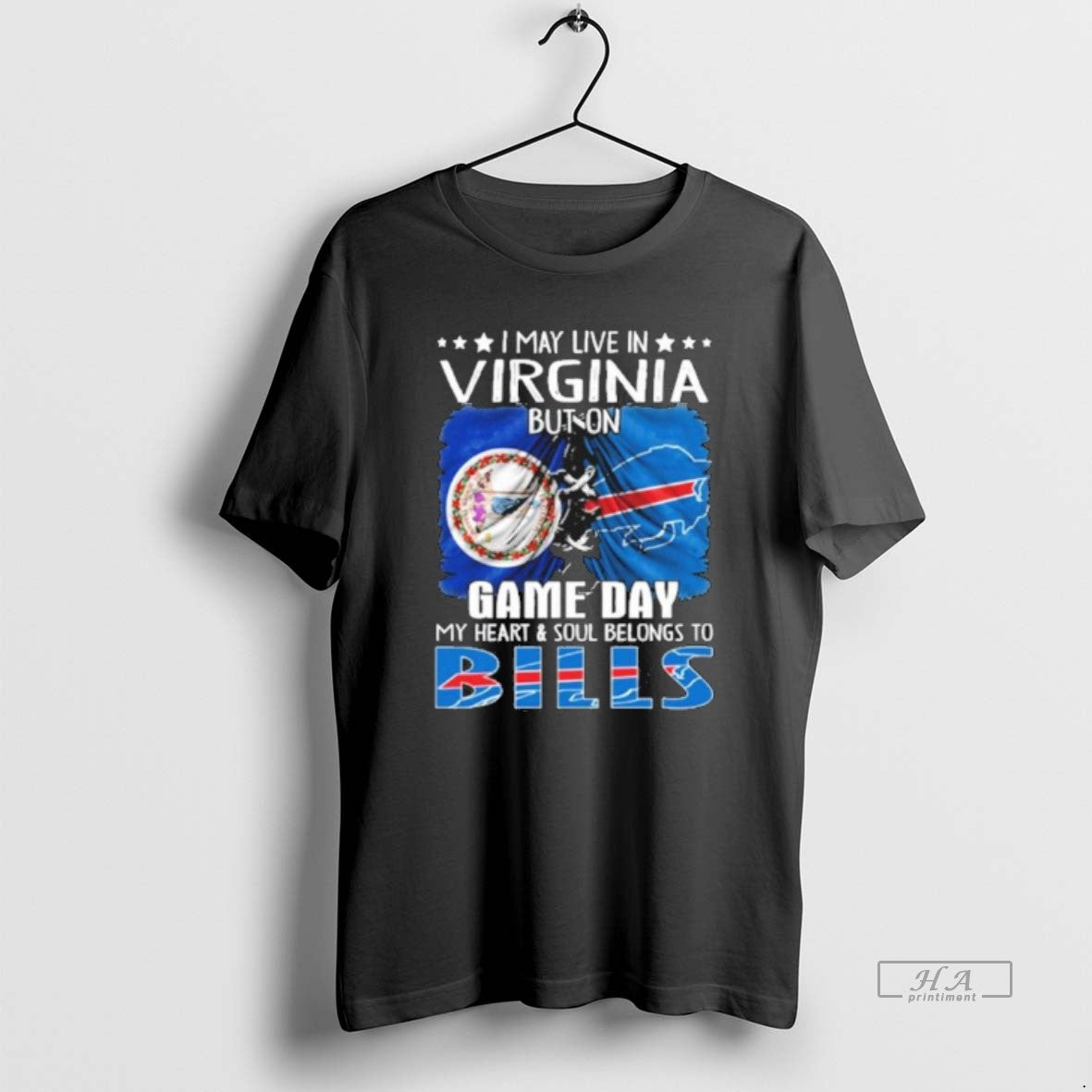 Official Trending I May Live In Virginia But On Gameday My Heart And Soul Belongs T-Shirts, Hoodie, Sweatshirt