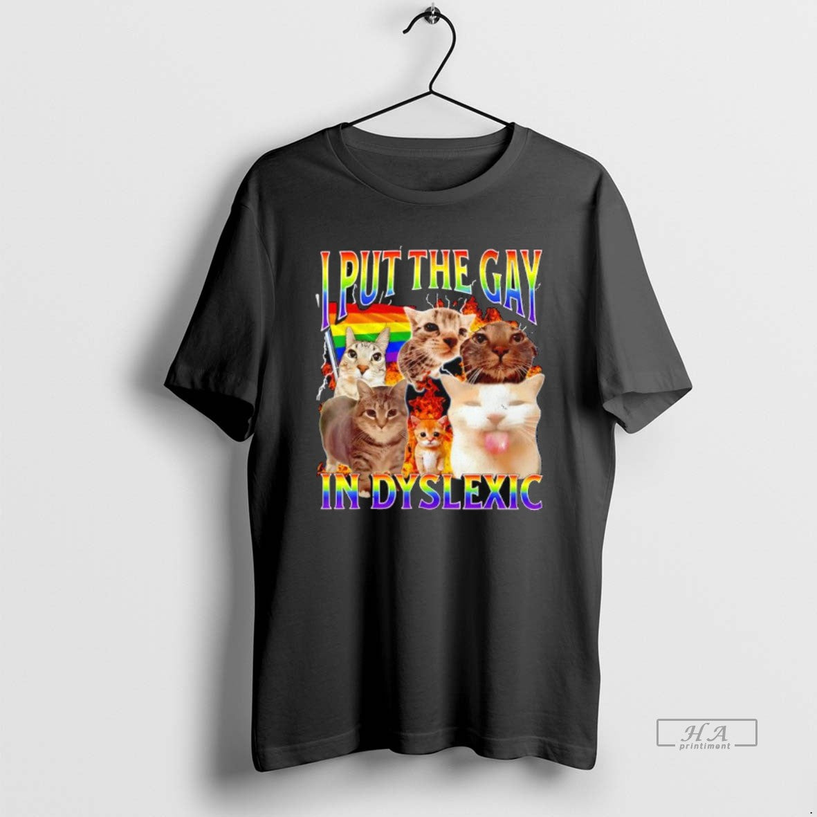 Official Trendy Cats Put The Gay In Dyslexic Lgbt Flag Inside