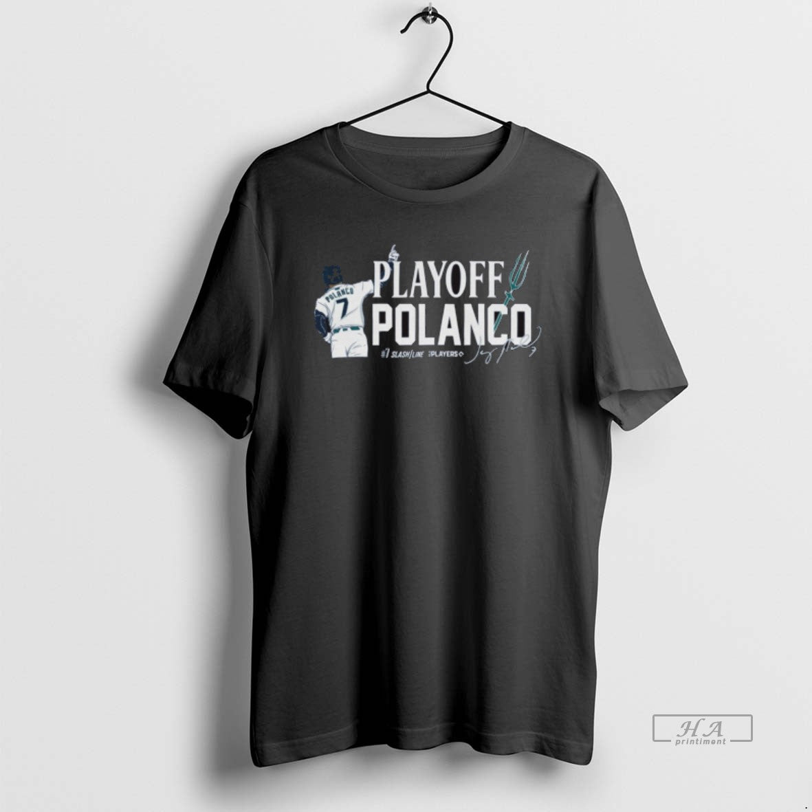 Official Trendy Playoff Polanco Jorge Polanco Seattle Mariners Mlb Slash Line Signature