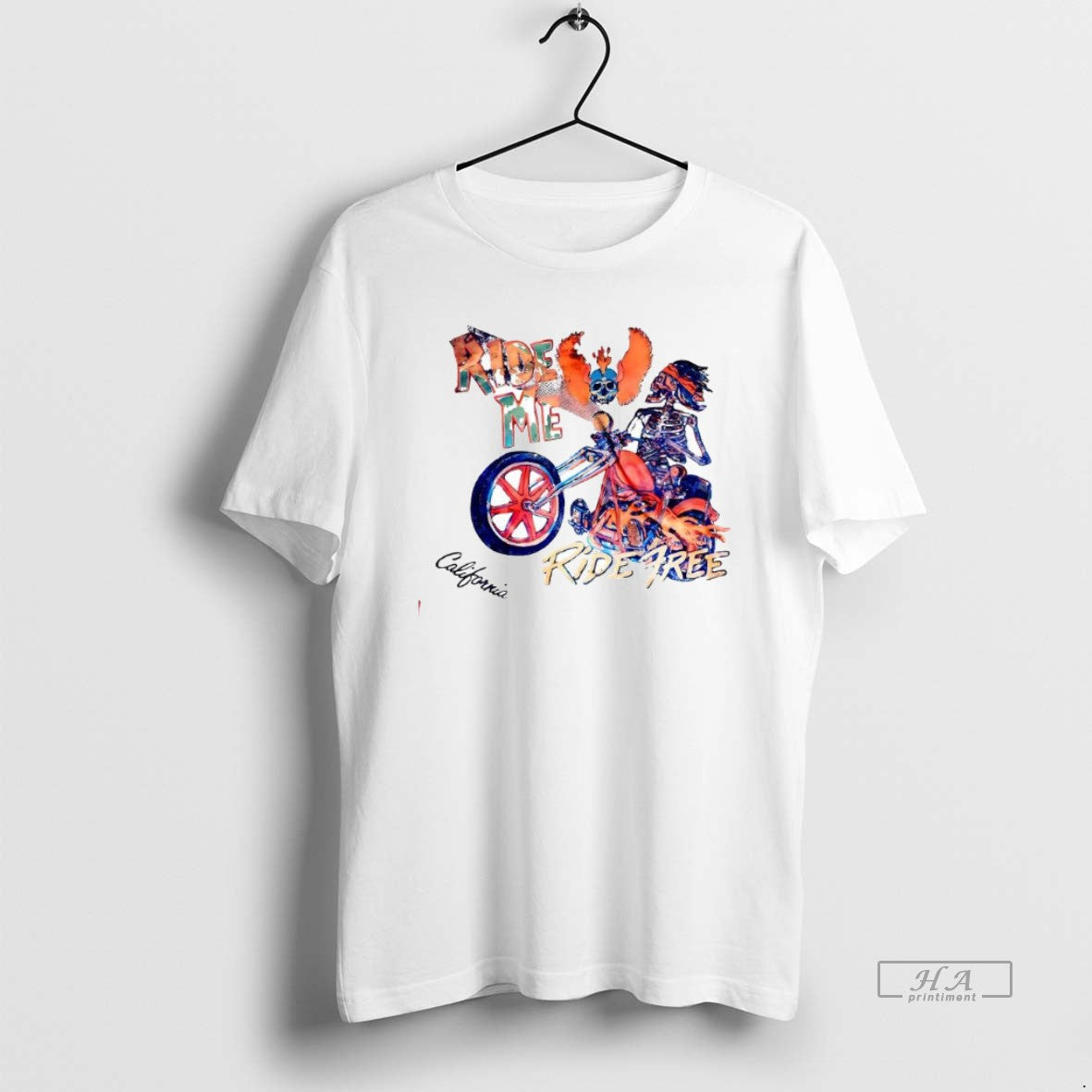 Official Trendy Ride Me Ride Free California Skeleton