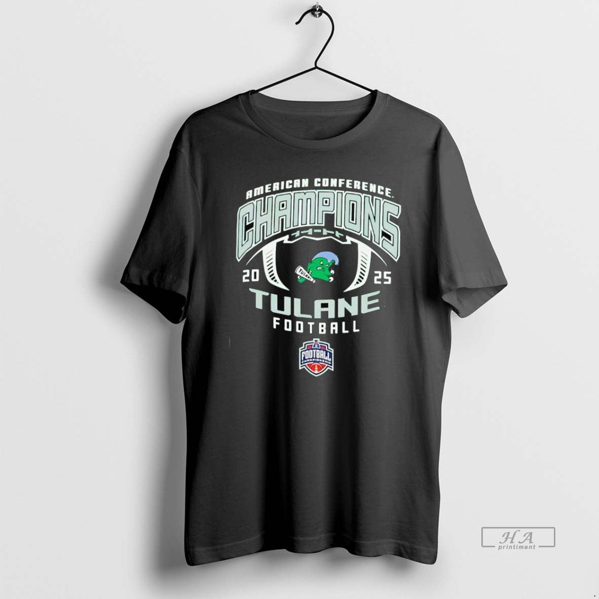Official Tulane Green Wave American Conference Champions 2025 T-Shirts, Hoodie, Sweatshirt | RetroVerseTees.com