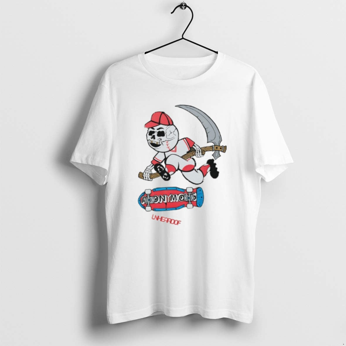Official Unheardof Reaper Skater Baseball Graphic T-Shirts, Hoodie, Sweatshirt | RetroVerseTees.com
