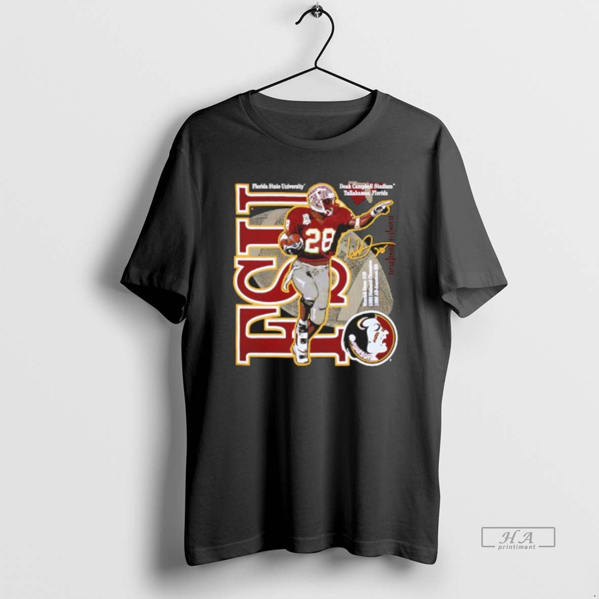 Official Warrick Dunn Fsu Seminoles No 28 Signature Graphic T-Shirts, Hoodie, Sweatshirt | RetroVerseTees.com