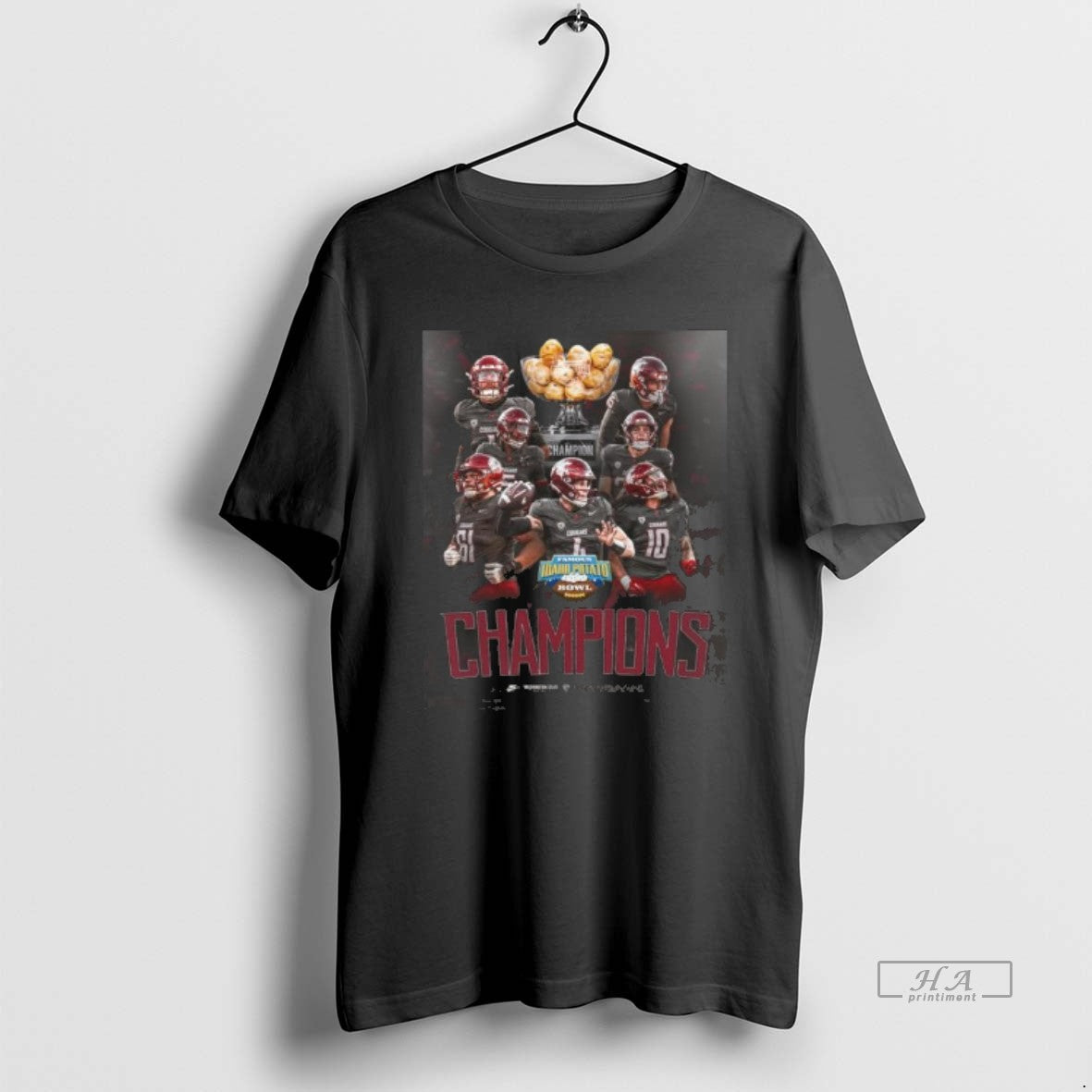 Official Washington State Cougars Team 2025 Idaho Potato Bowl Champions T-Shirts, Hoodie, Sweatshirt | RetroVerseTees.com