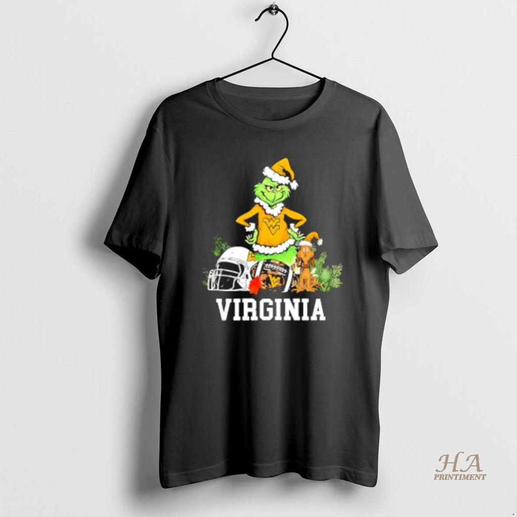 Official West Virginia The Grinch And Max Helmet Christmas 2025
