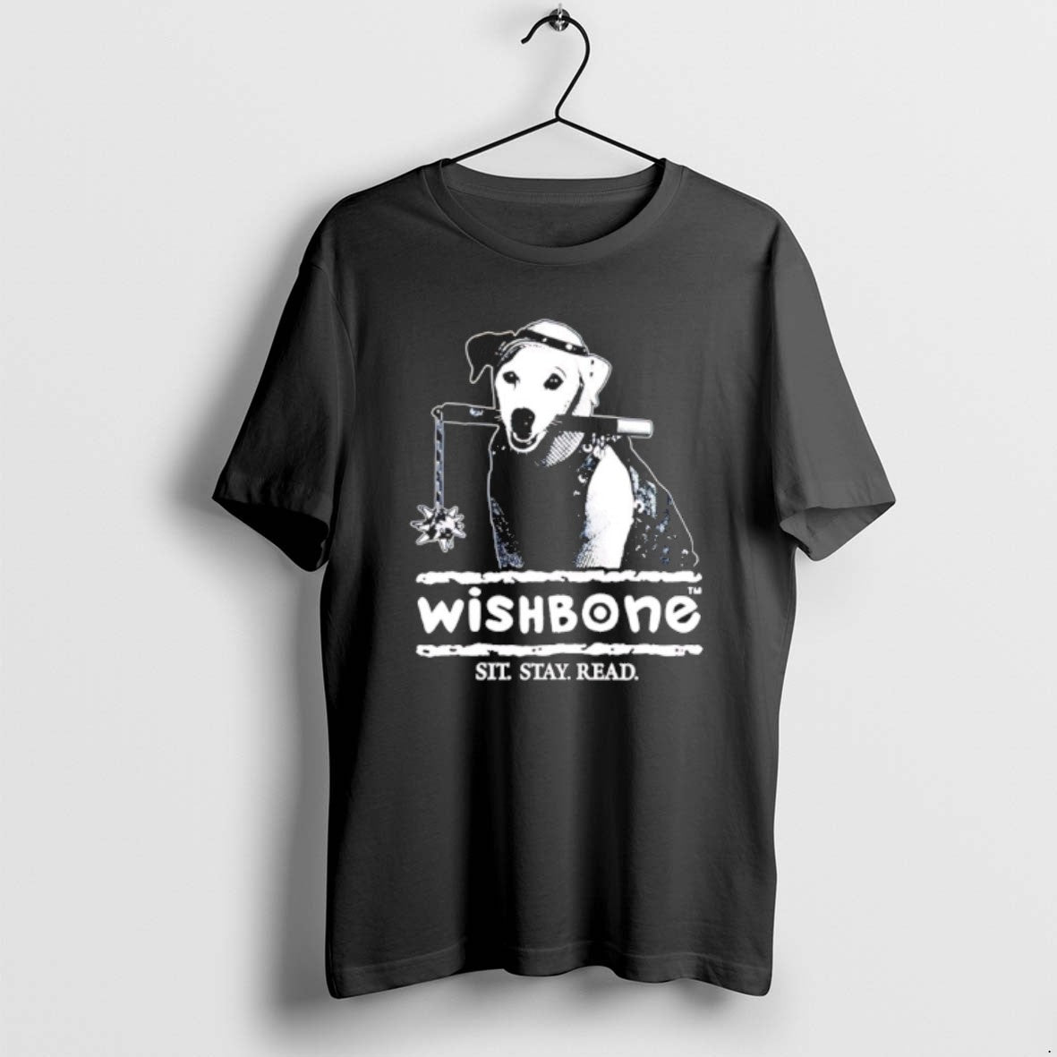 Official Wishbone Sit Stay Read Dog T-Shirts, Hoodie, Sweatshirt | RetroVerseTees.com
