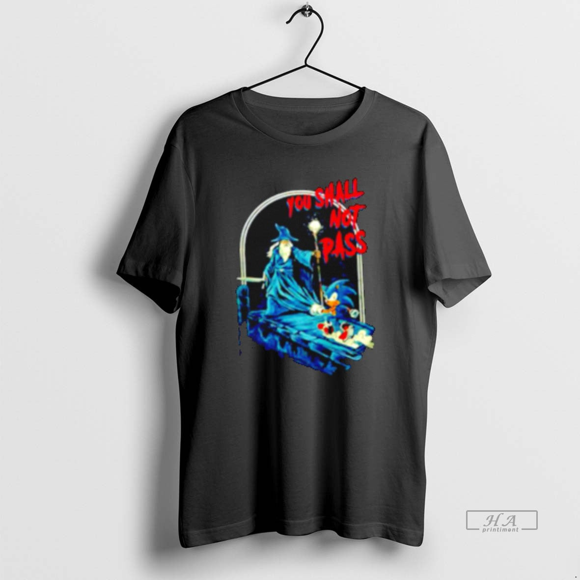 Official Wizard And Hedgehog You Shall Not Dash Retro T-Shirts, Hoodie, Sweatshirt | RetroVerseTees.com
