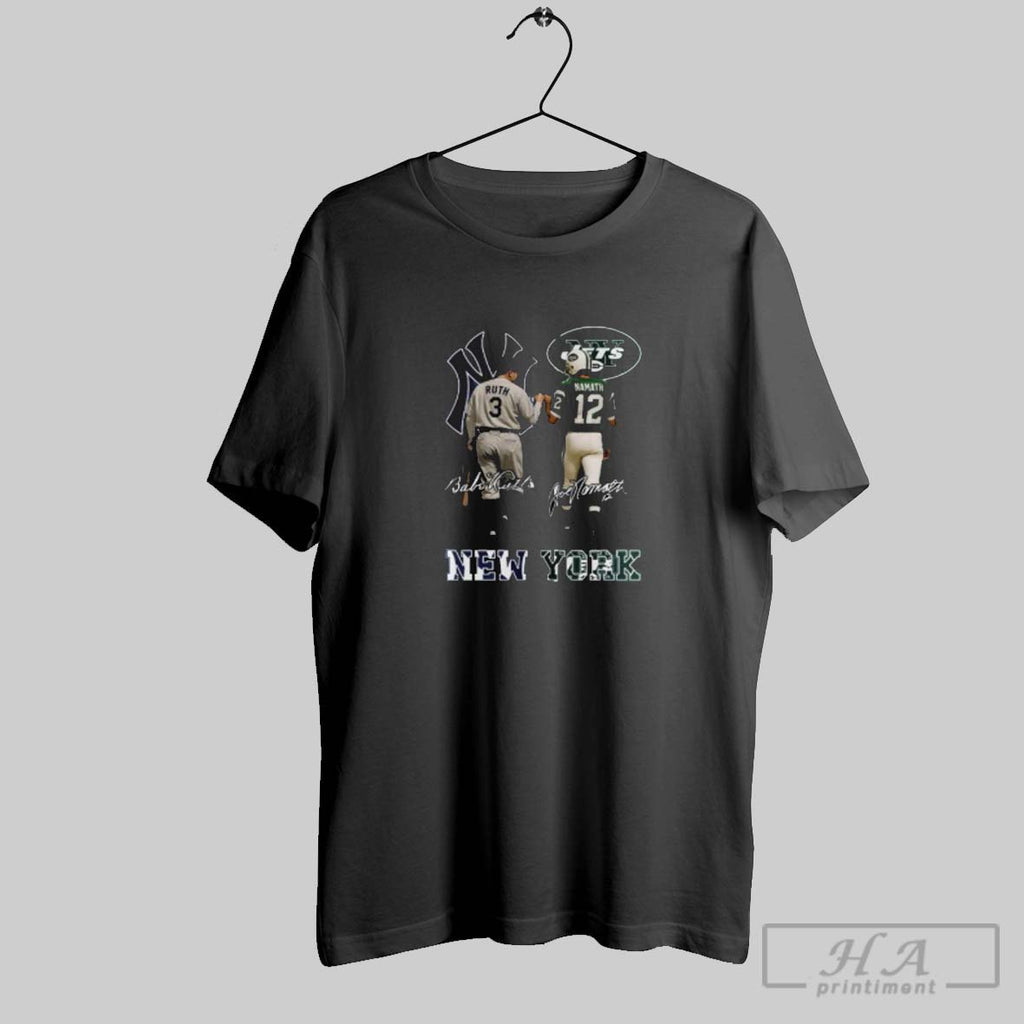 Official Yankees Babe Ruth And Jets Joe Namath