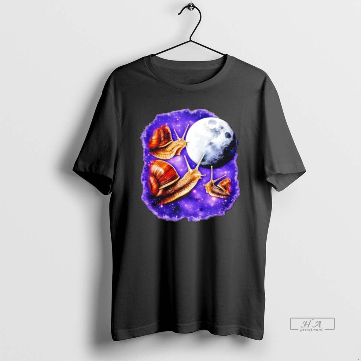 Official Yearning Snails In Space Moon Graphic T-Shirts, Hoodie, Sweatshirt | RetroVerseTees.com