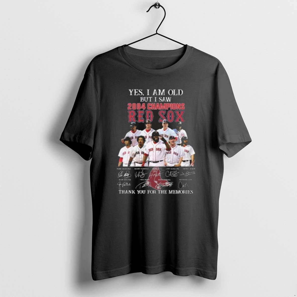 Official Yes I Am Old But I Saw 2004 Champions Boston Red Sox Players Signatures T-Shirts, Hoodie, Sweatshirt