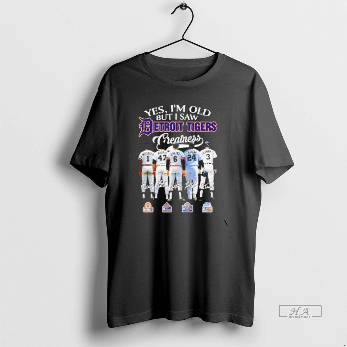 Official Yes Im Old But I Saw Detroit Tigers Greatness Players T-Shirts, Hoodie, Sweatshirt | RetroVerseTees.com