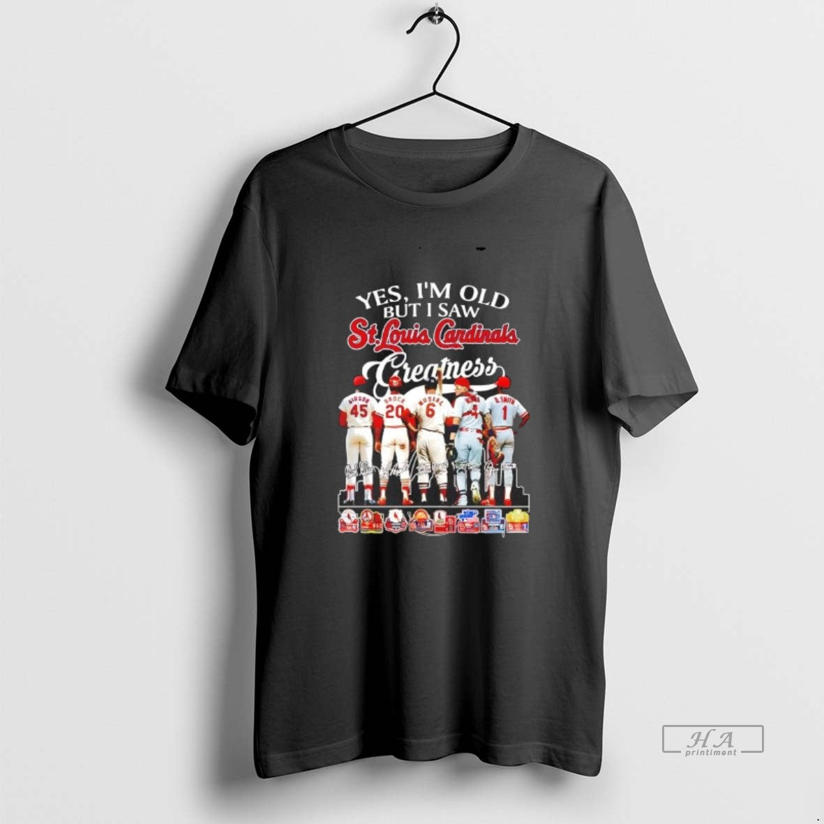 Official Yes Im Old But I Saw St Louis Cardinals Greatness Players T-Shirts, Hoodie, Sweatshirt | RetroVerseTees.com