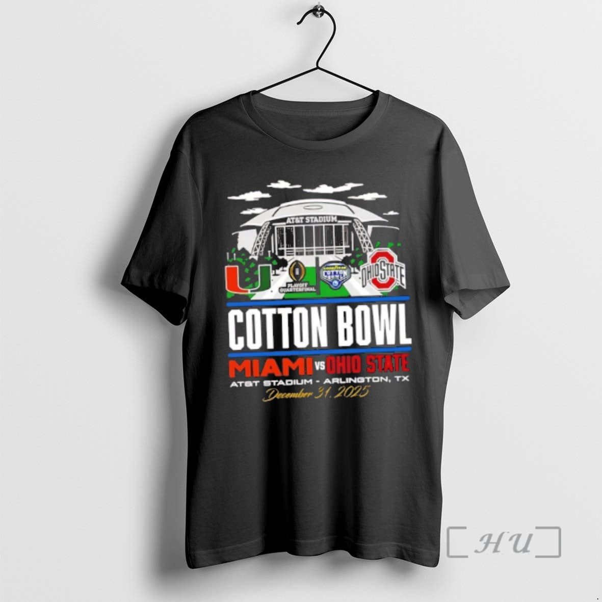 Officials 2025 Cotton Bowl Ohio State Vs Miami Att Stadium T-Shirts, Hoodie, Sweatshirt | RetroVerseTees.com