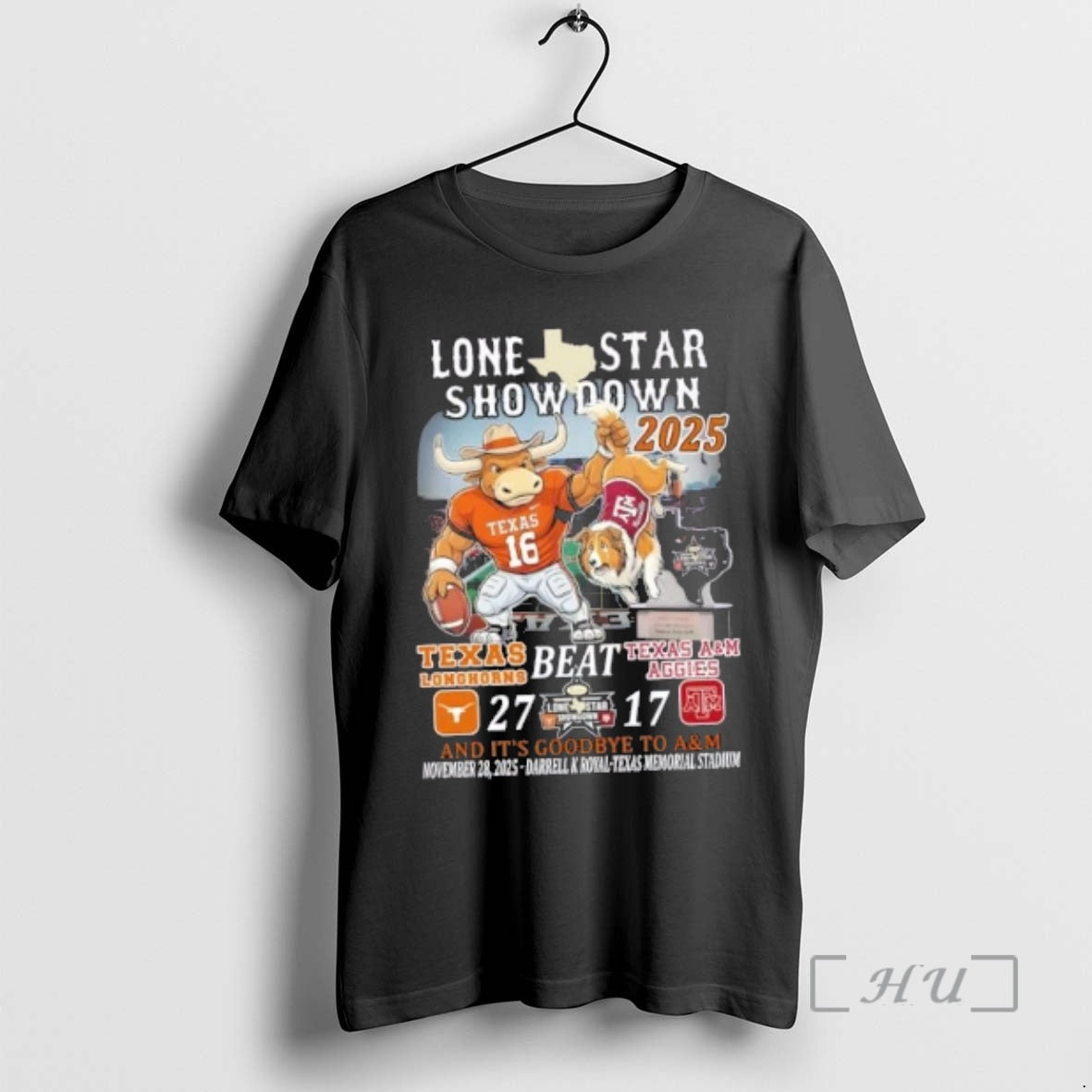 Officials 2025 Lone Star Showdown Texas Longhorns Beat Texas Am Aggies Darrell K Royal Texas T-Shirts, Hoodie, Sweatshirt