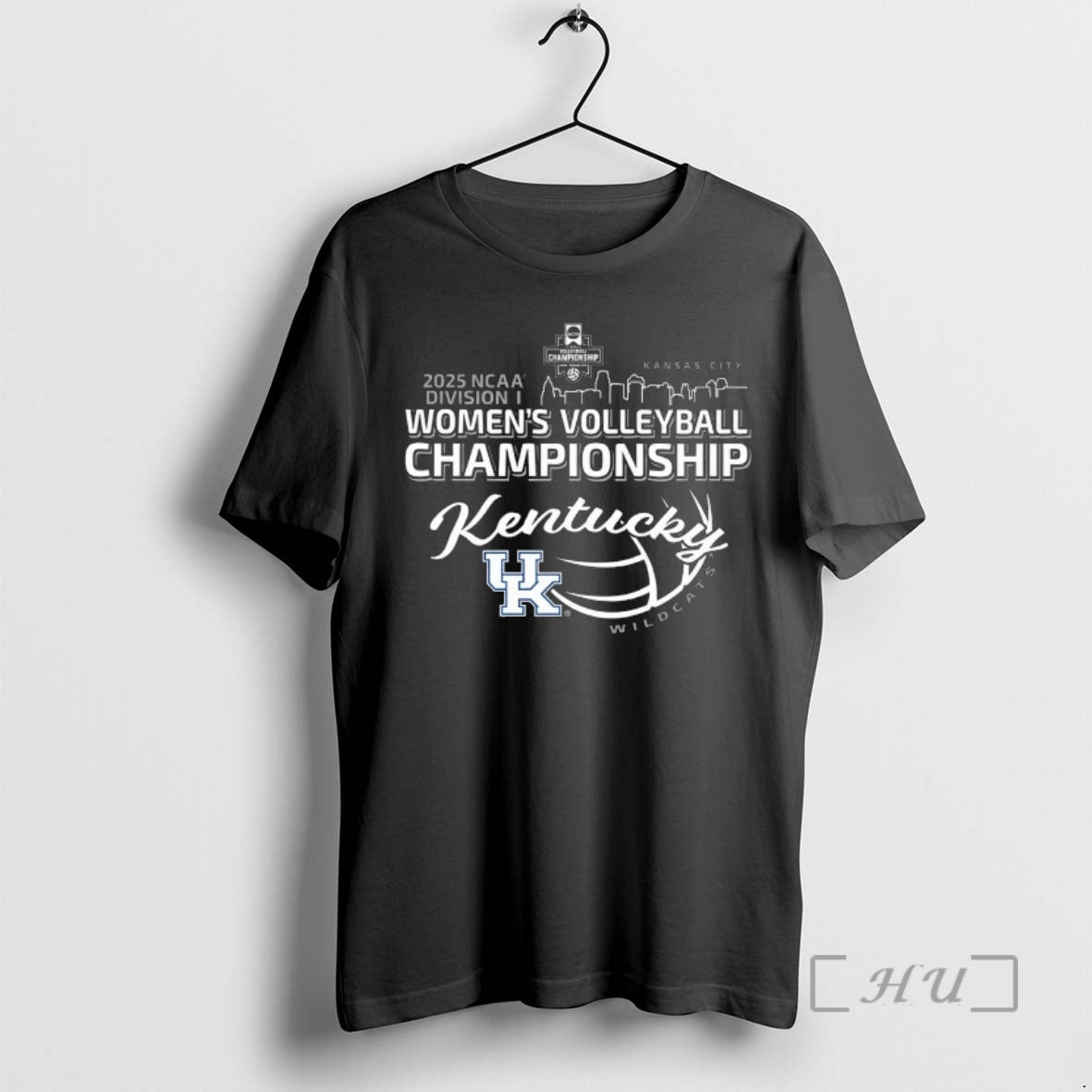 Officials 2025 Ncaa Division I Kansas City Kentucky Wildcats 2025 Womens Volleyball Championships Bound Premium T-Shirts,...