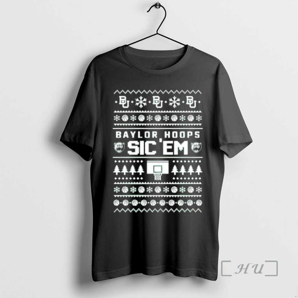 Officials Baylor Bears Hoops Sic Em Ugly Christmas Graphic