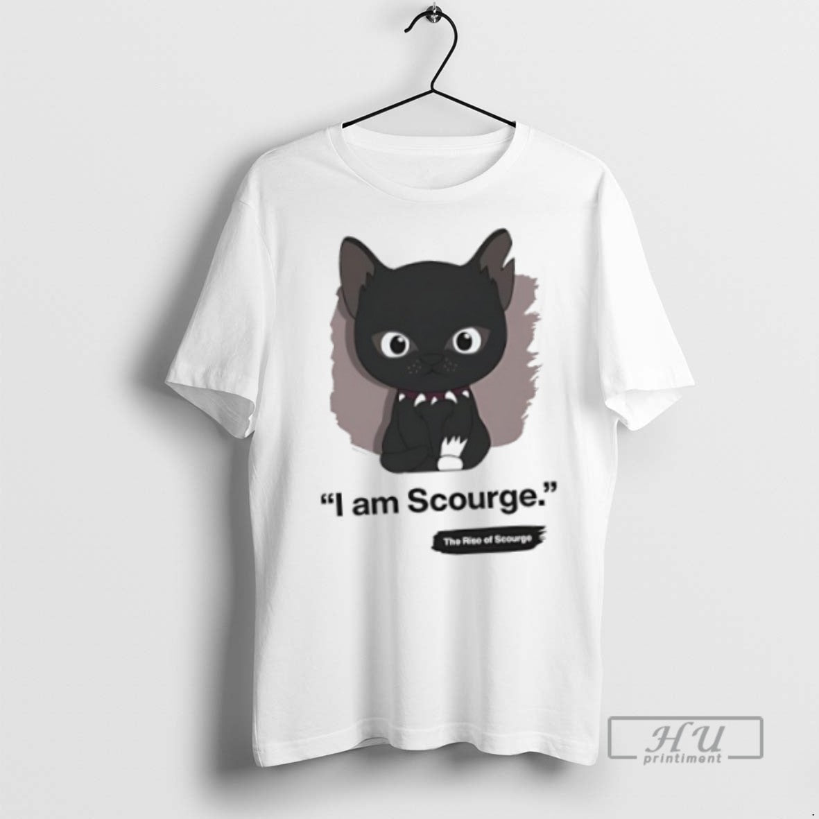 Officials Black Cat I Am Scourge The Rise Of Scourge T Shirt