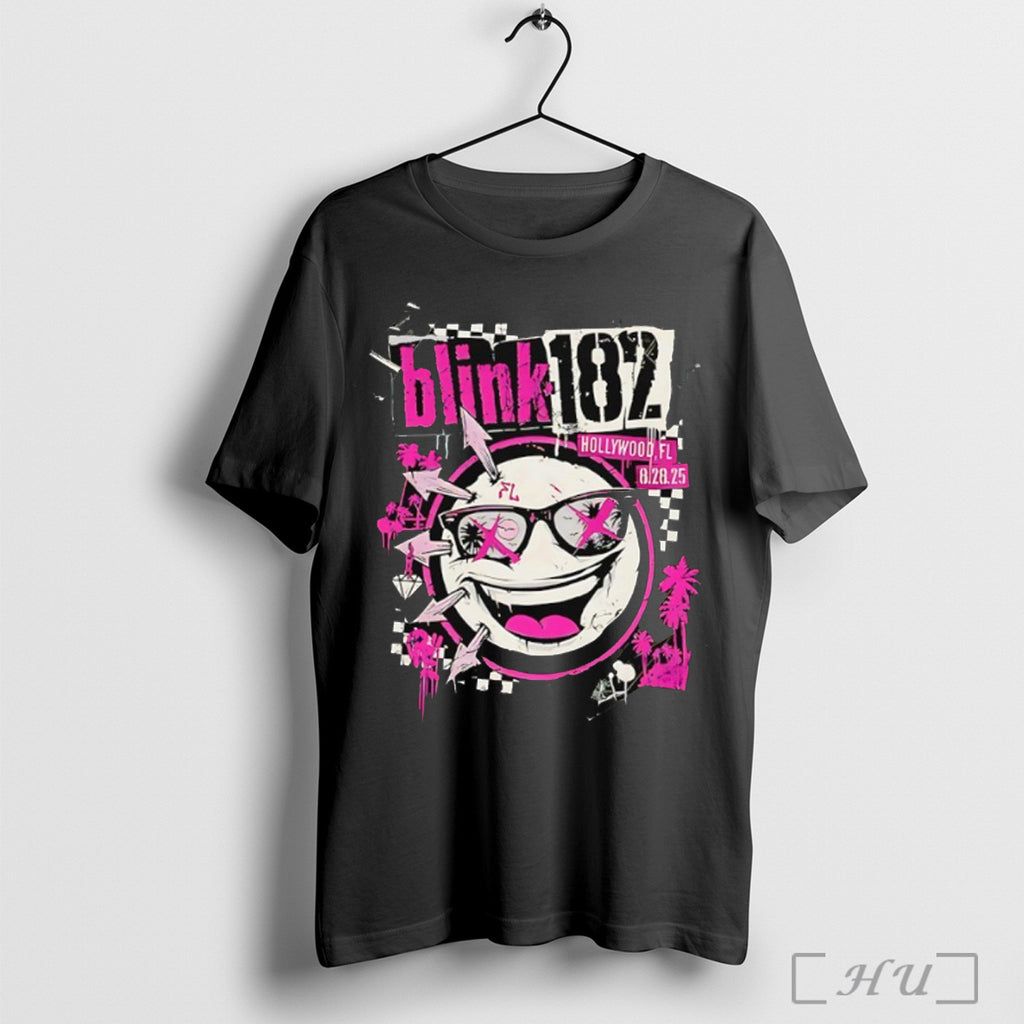Officials Blink 182 Aug 28 2025 Hard Rock Live Hollywood T Shirt