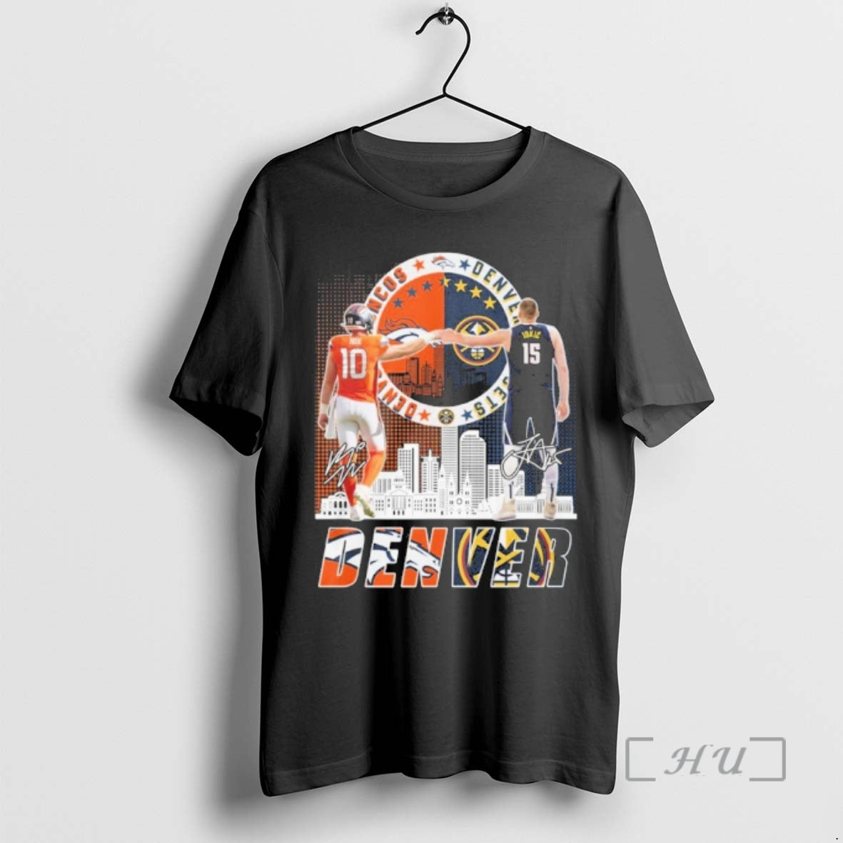 Officials Bo Nix And Nikola Jokic Denver Sports Players T-Shirts, Hoodie, Sweatshirt | RetroVerseTees.com