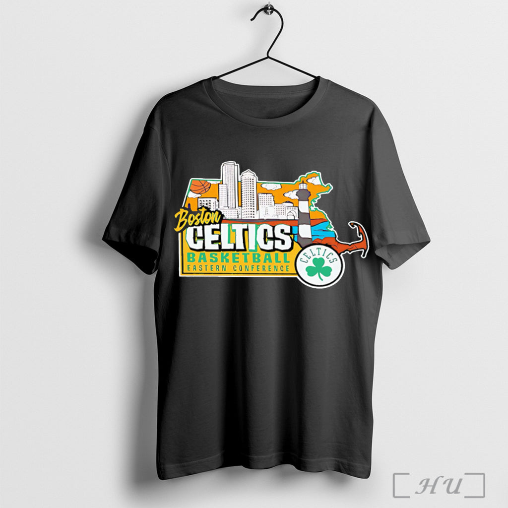 Officials Boston Celtics Hometown State Logo T Shirt