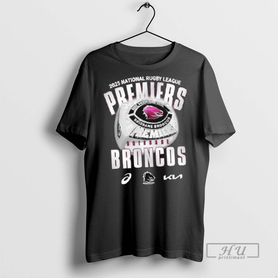 Officials Brisbane Broncos 2025 Nrl Premiers T Shirt