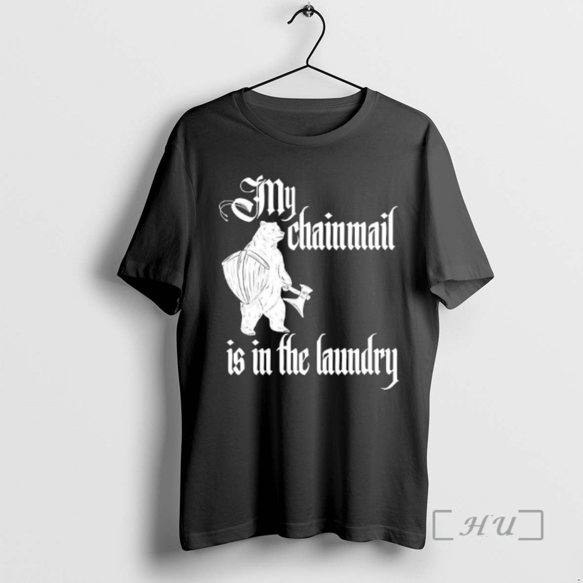 Officials Buhurt Bear Saying My Chainmail Is In The Laundry T-Shirts, Hoodie, Sweatshirt | RetroVerseTees.com