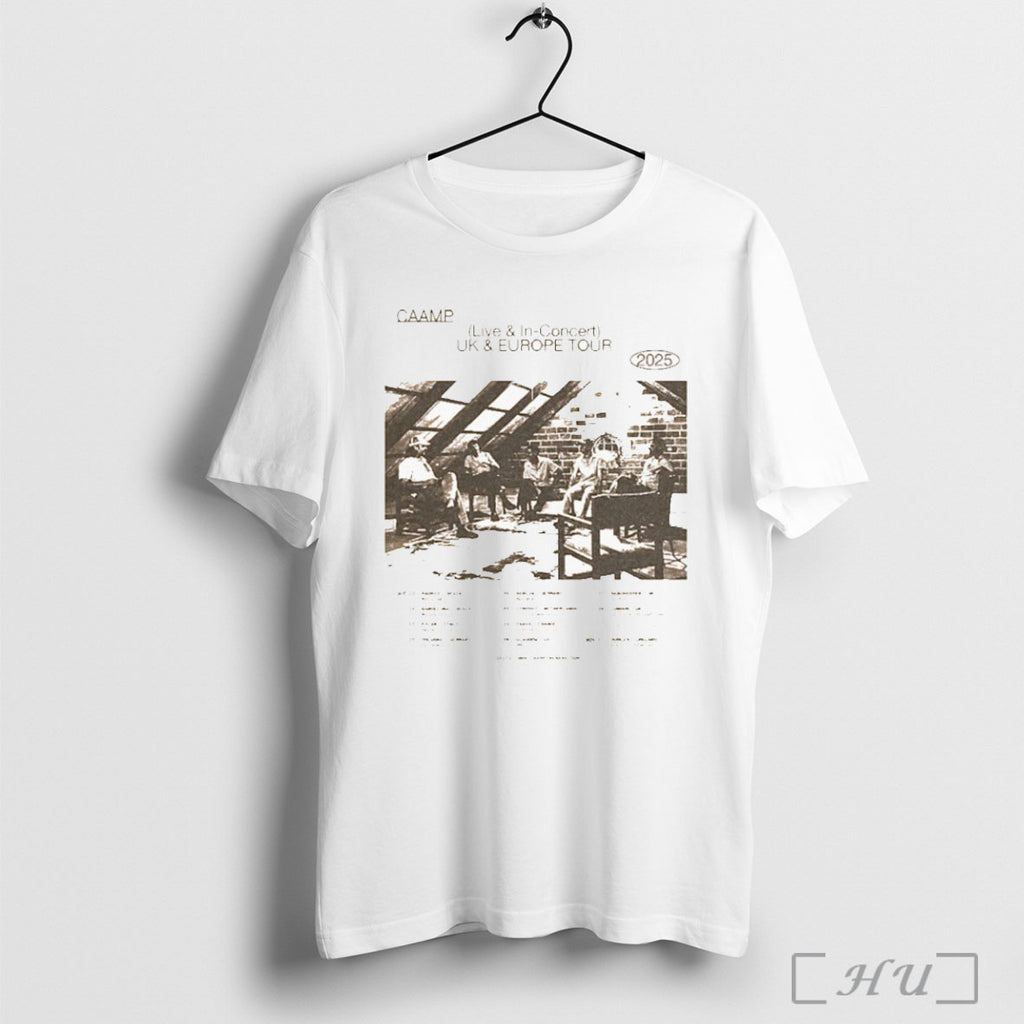 Officials Caamp Uk Europe Tour 2025 Dates Oct 13 Madrid Spain T Shirt