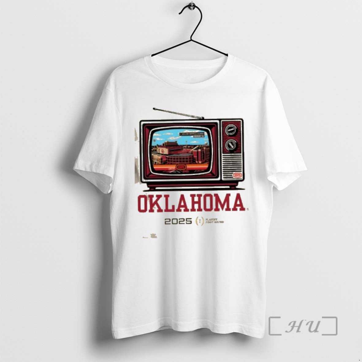 Officials Cfp Playoff First Round 25 26 Oklahoma Tv Stadium T-Shirts, Hoodie, Sweatshirt | RetroVerseTees.com