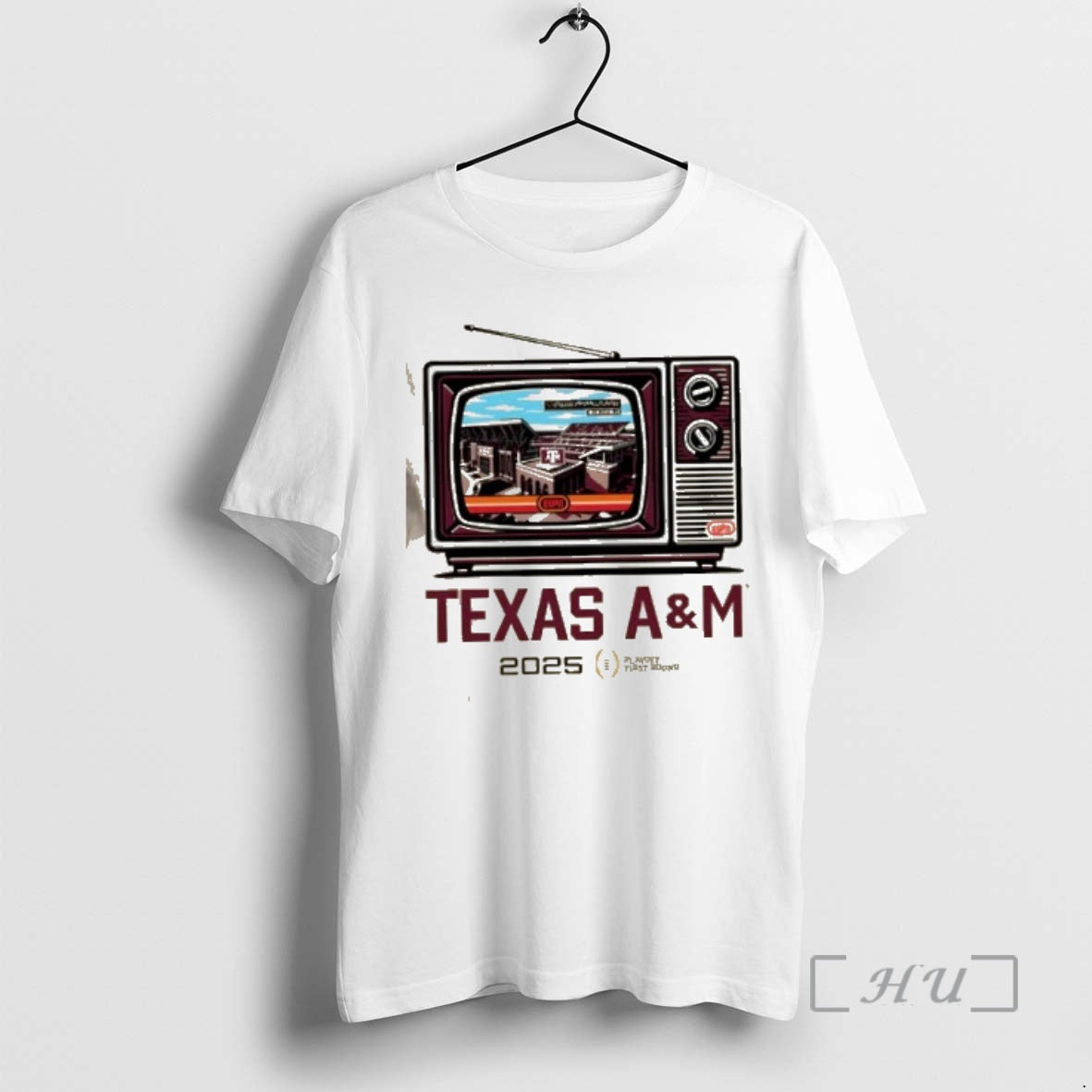 Officials Cfp Playoff First Round 25 26 Texas Am Aggies Tv Stadium Premium T Shirts Hoodie, Sweatshirt | RetroVerseTees.com