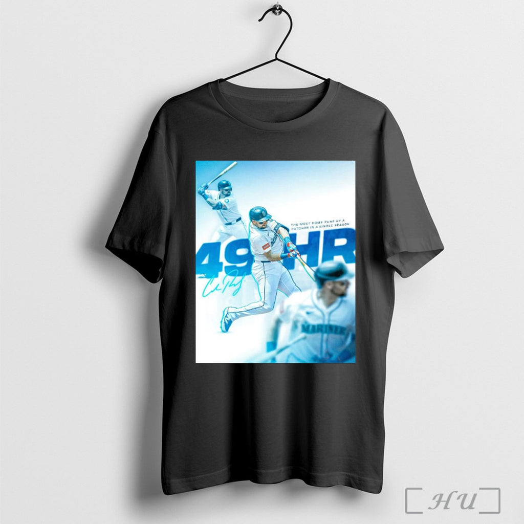 Officials Cal Raleigh Seattle Mariners 49hr The Most Home Runs By A Catcher In