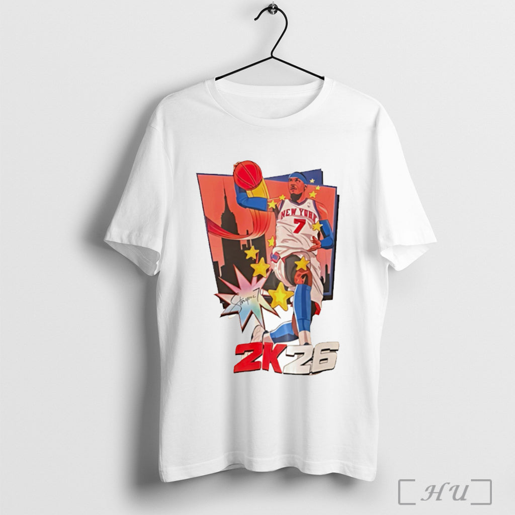 Officials Carmelo Anthony York Knicks Nba 2k26 T Shirt