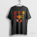 Officials Carolina Panthers Jesus Loves You Logo Double Sided Graphic T-Shirts, Hoodie, Sweatshirt | RetroVerseTees.com