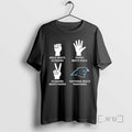 Officials Carolina Panthers Nothing Beats Rock Beats Scissors Paper Beats Rock Scissors Beats Paper Premium T-Shirts,...