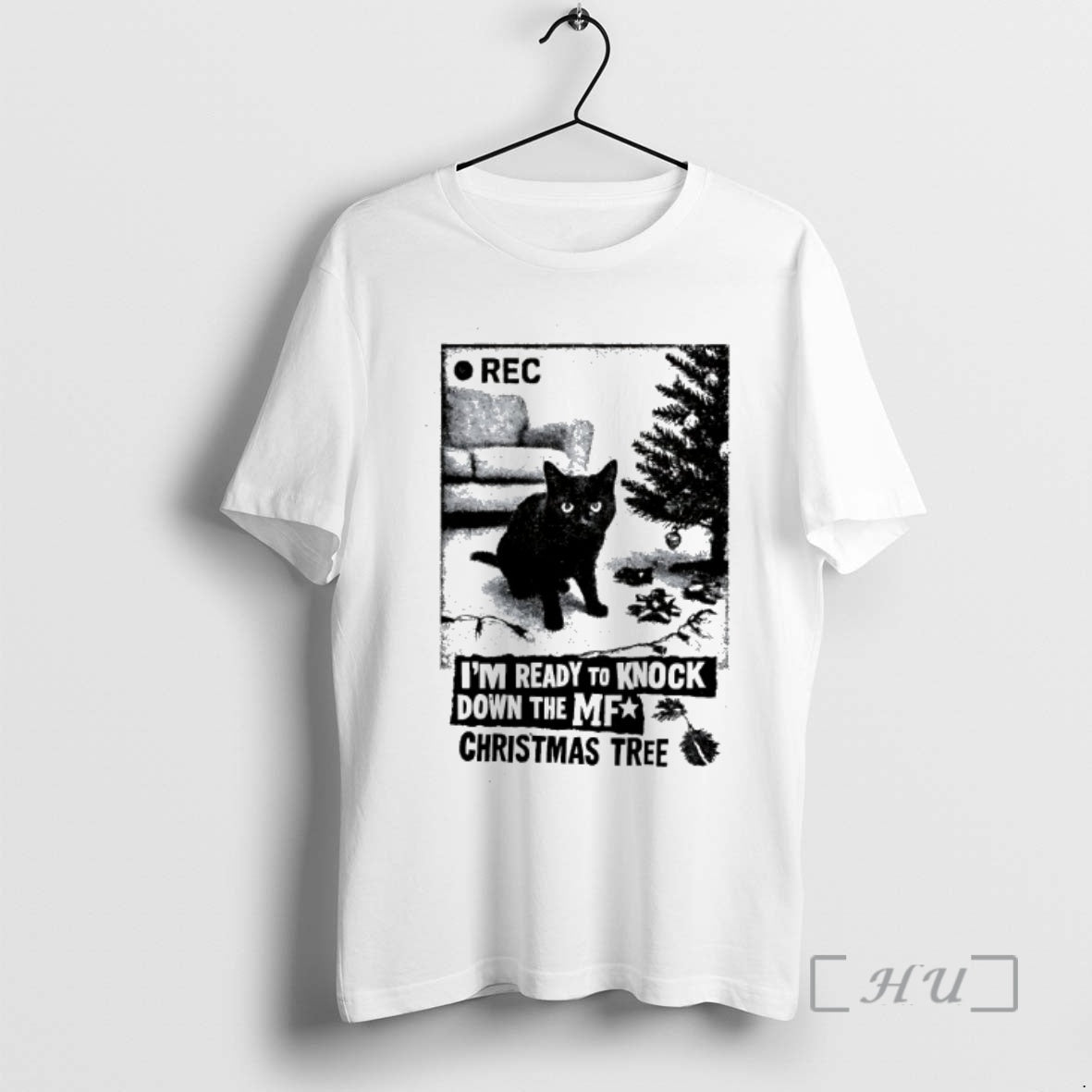 Officials Cat Im Ready To Knock Down The Mf Christmas Tree Premium T Shirts Sweater Hoodie, Sweatshirt | RetroVerseTees.com
