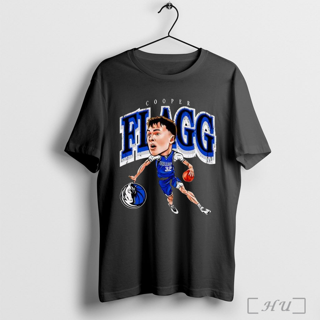 Officials Cooper Flagg Dallas Mavericks Cartoon Vintage T Shirt
